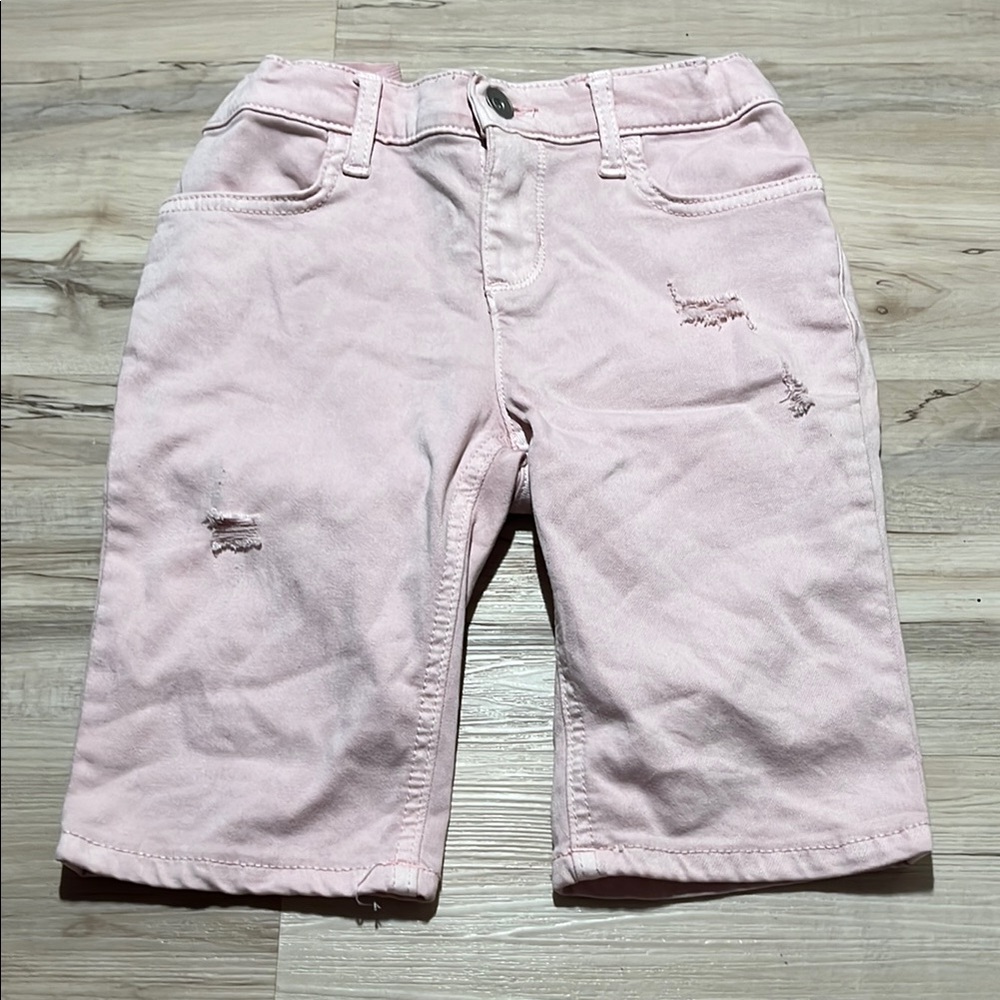 Pink Kids Denim Shorts